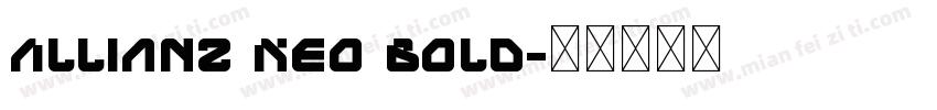 Allianz Neo Bold字体转换